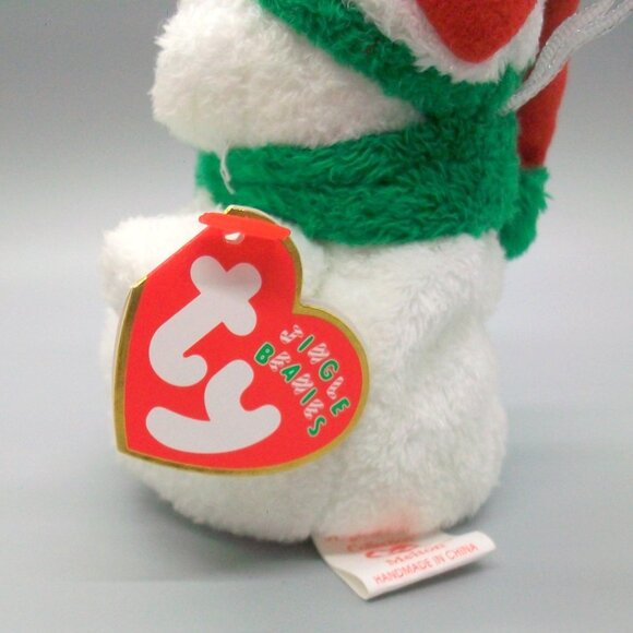 Ty Jingle Beanies Snowmen Ornament Set 2002 Snowgirl 2003 Chillin 2004 Melton - Picture 10 of 15